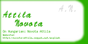 attila novota business card